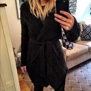 Vince wool cartigan with belt